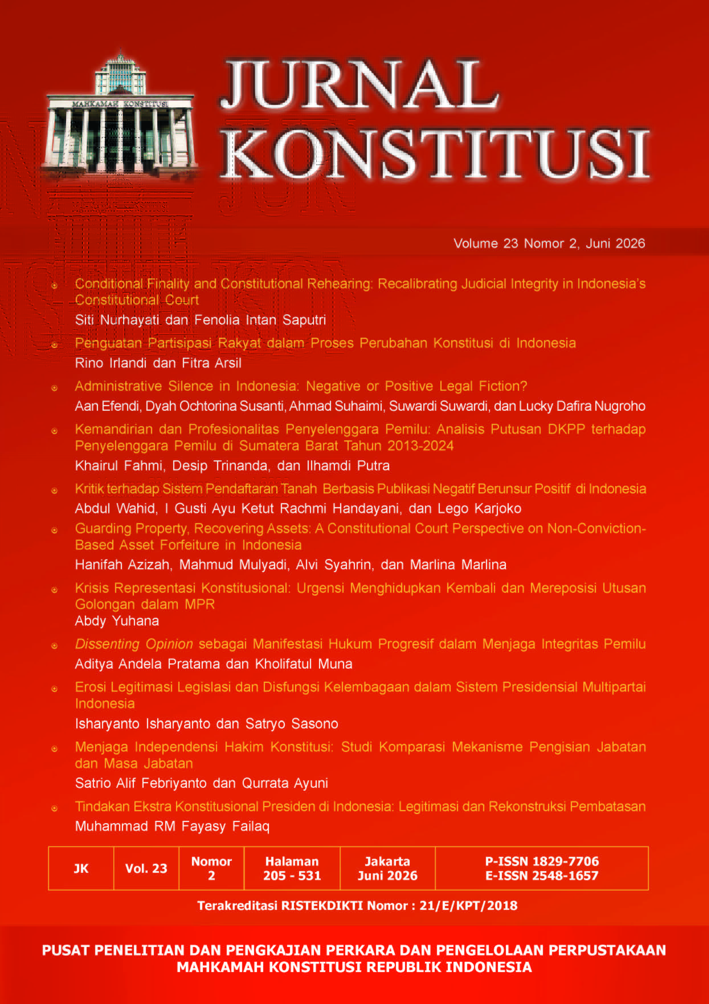 					View Vol. 23 No. 2 (2026)
				